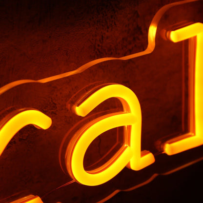 New Natural Line Orange Led Neon Sign - Shineneon