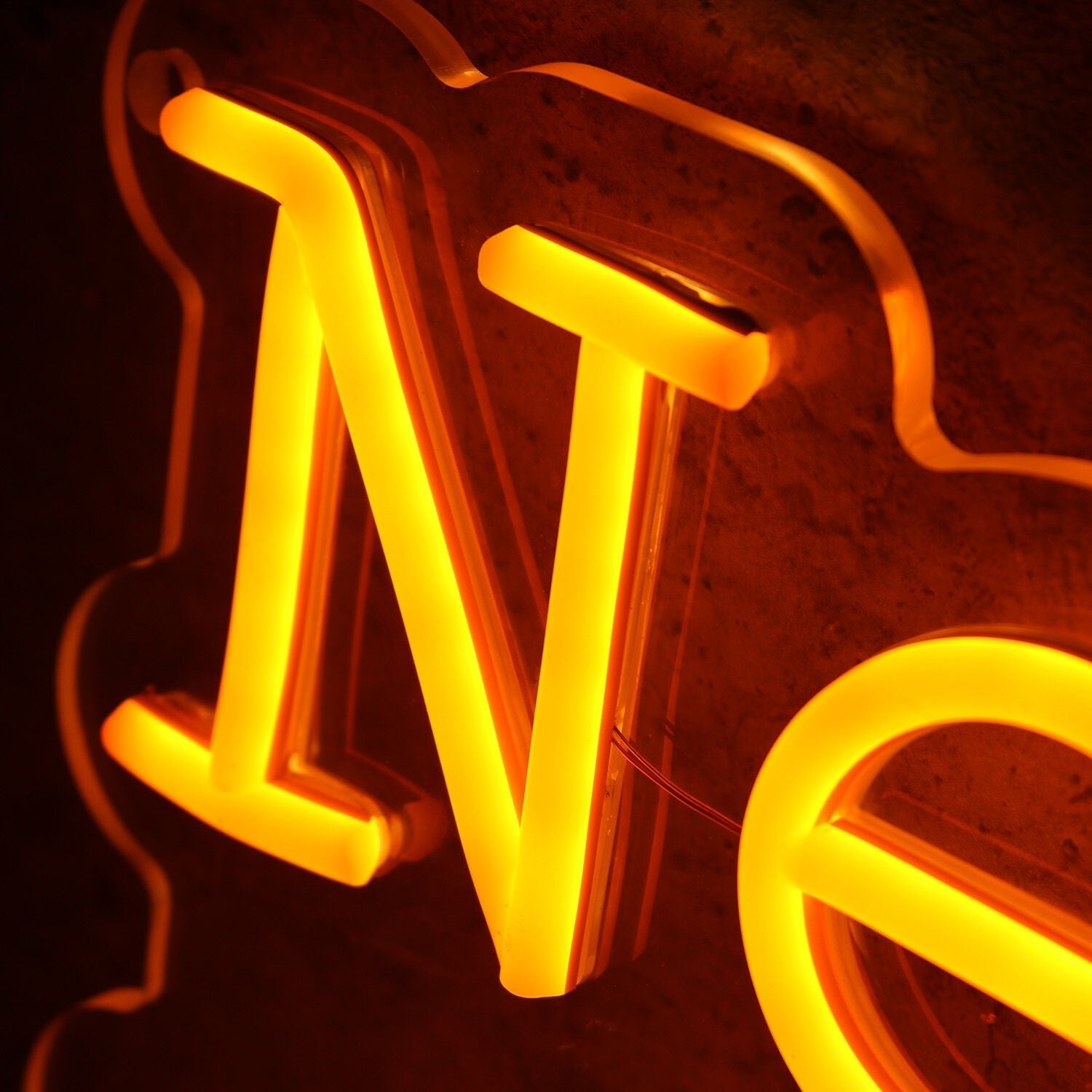 New Natural Line Orange Led Neon Sign - Shineneon