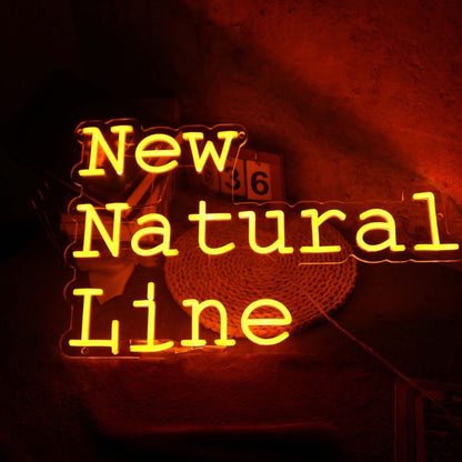 New Natural Line Orange Led Neon Sign - Shineneon