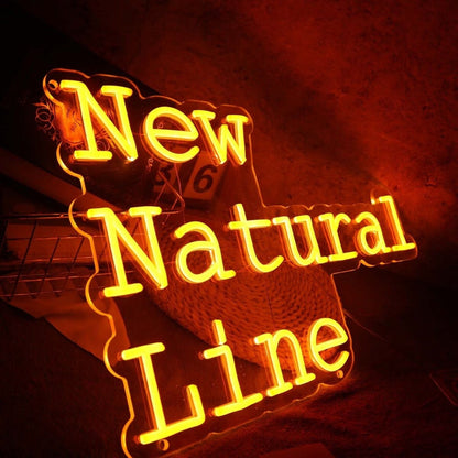 New Natural Line Orange Led Neon Sign - Shineneon