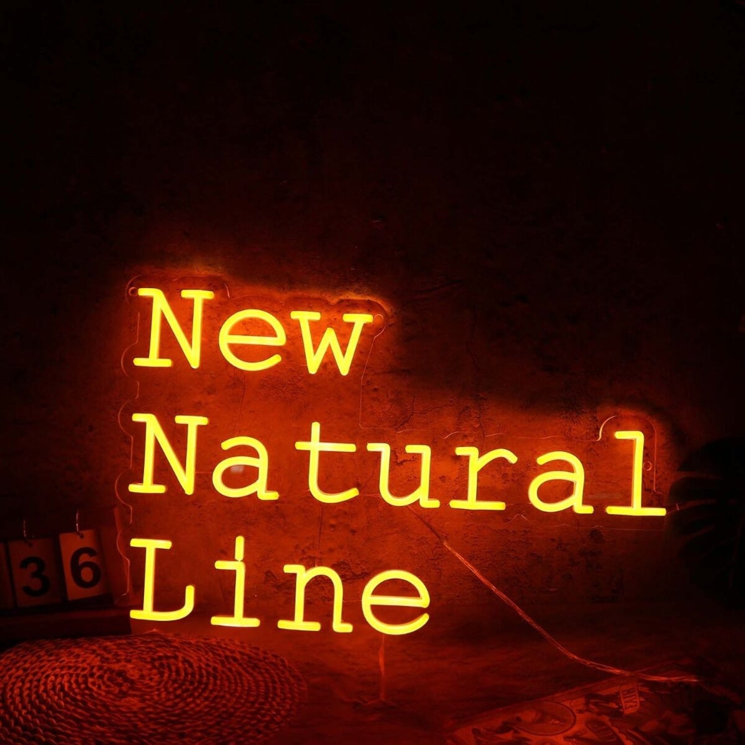 New Natural Line Orange Led Neon Sign - Shineneon