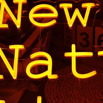 New Natural Line Orange Led Neon Sign - Shineneon