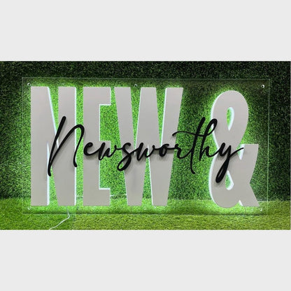 New Newsworthy Acrylic Business Logo Sign - Shineneon