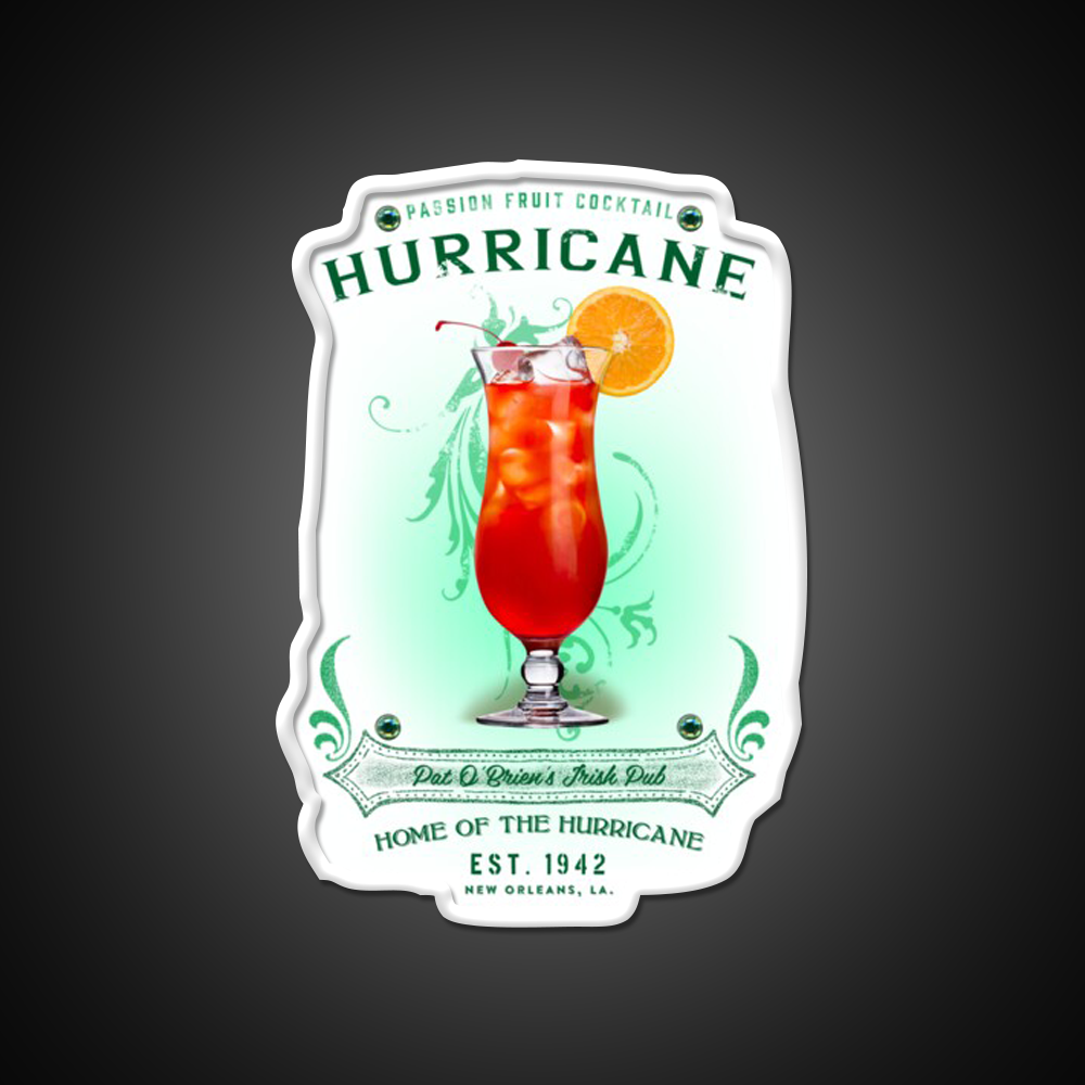 New Orleans Hurricane Cocktail Bar Decor Led Neon Sign Rgb Color - LED neon sign view 11