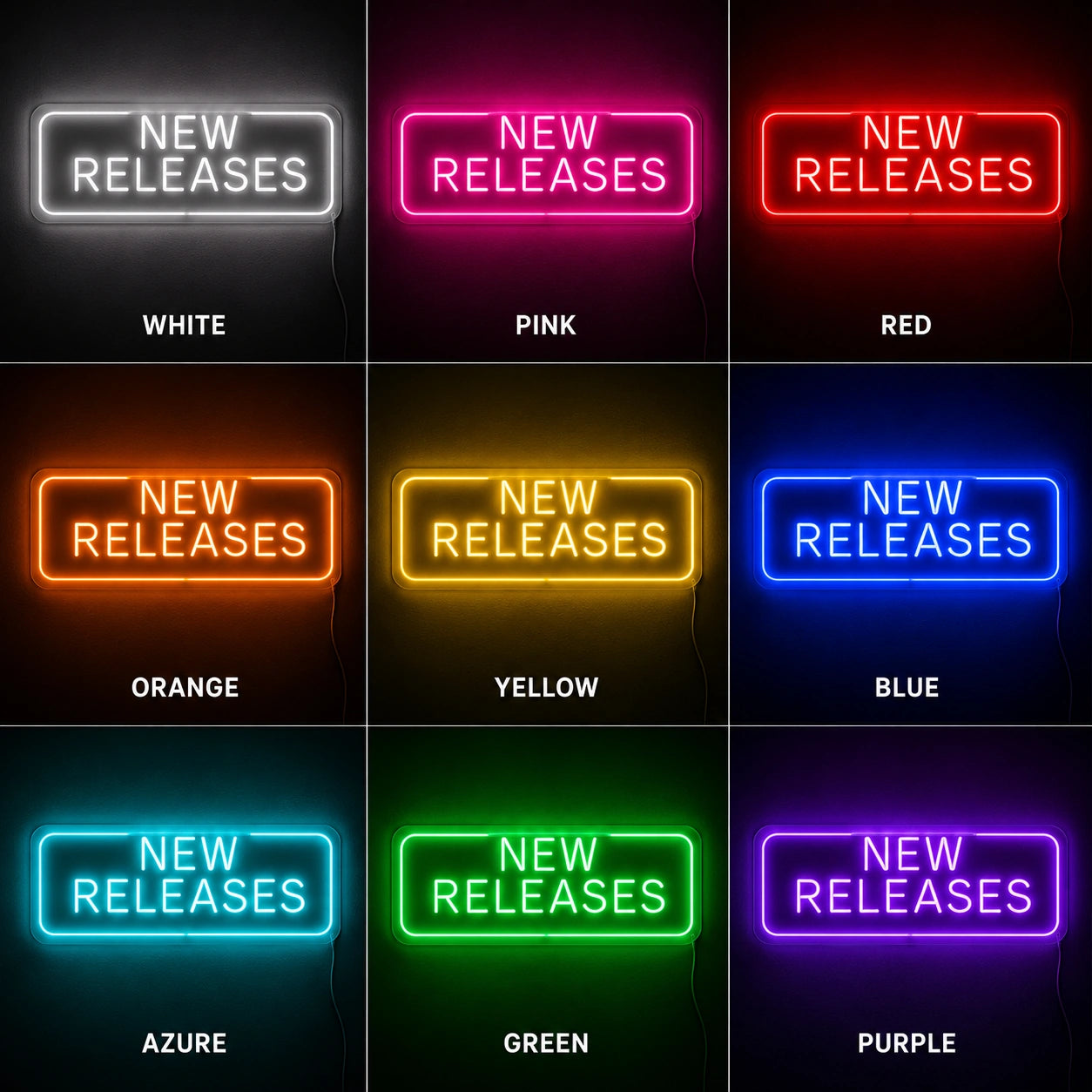 New Releases Room Neon Sign LED Neon Sign color grid