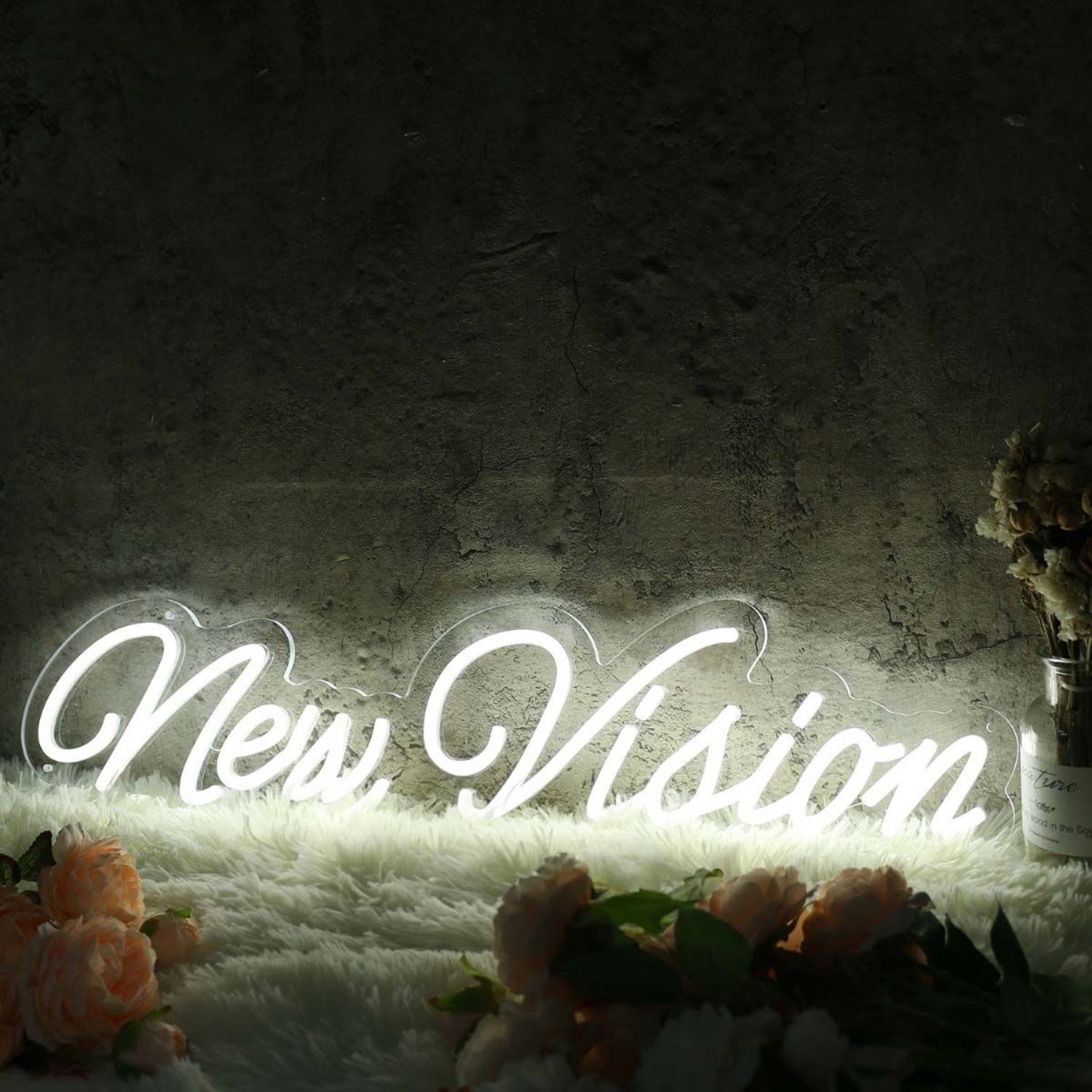 New Vision White Led Neon Sign - Shineneon