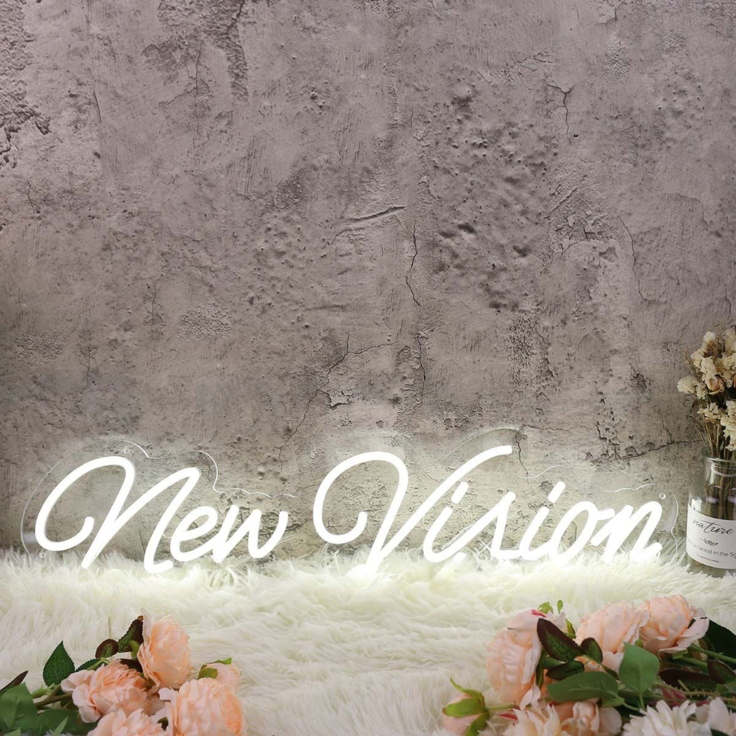 New Vision White Led Neon Sign - Shineneon