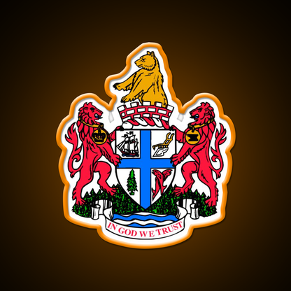 New Westminster Coat Of Arms Asian Cultural Led Neon Sign Rgb Color - LED neon sign view 6