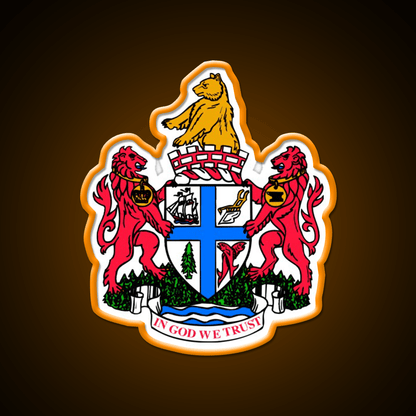 New Westminster Coat Of Arms Asian Cultural Led Neon Sign Rgb Color - Shineneon