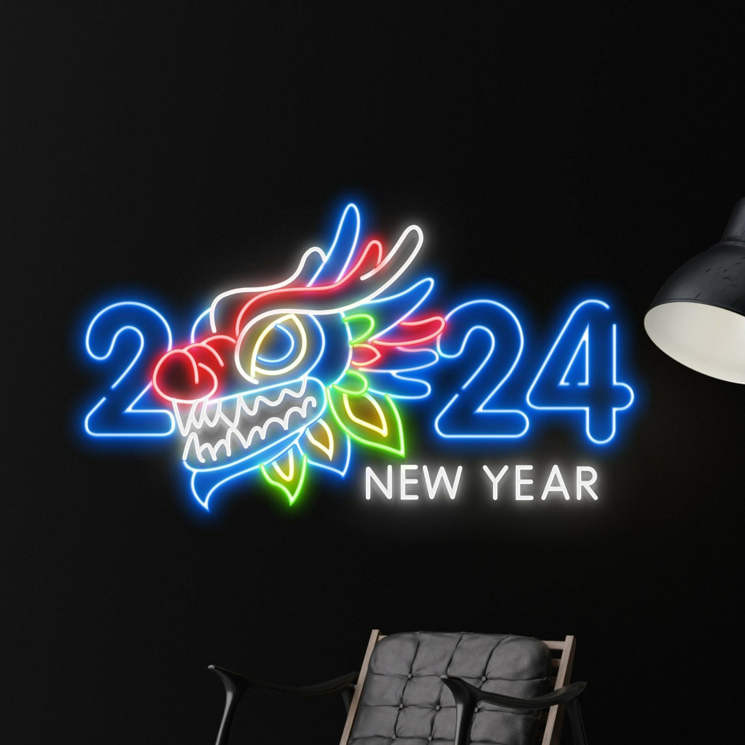 New Year Celebration Room Wall Sign Christmas Neon Decor | Shineneon