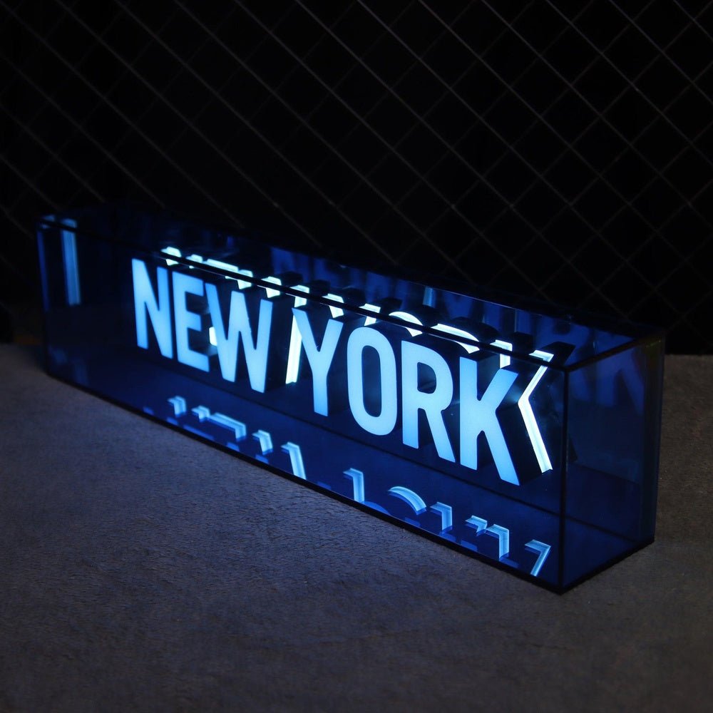 New York 3D Front And Back Lit Letters Metal Led Sign - Shineneon