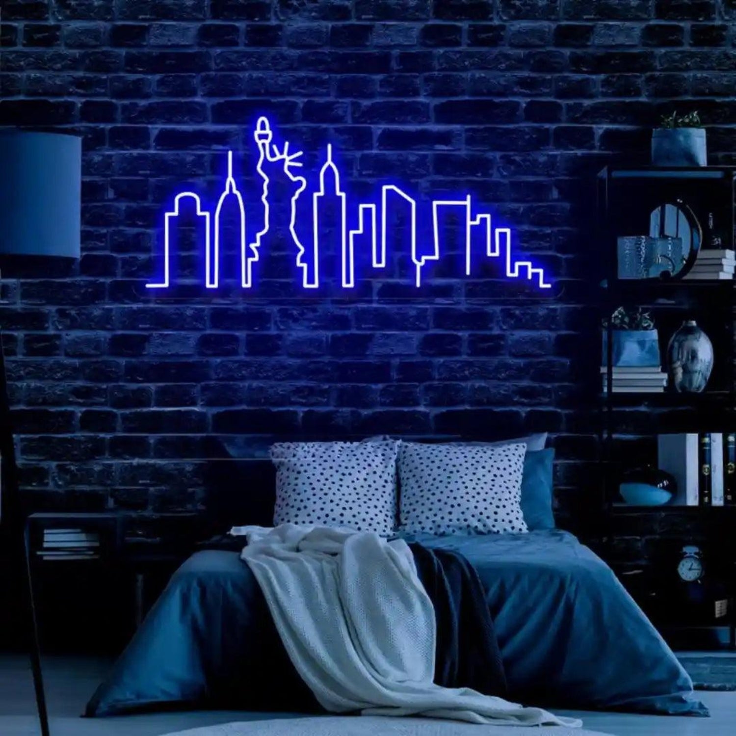 New York City Skyline UV Printed Neon Artwork Led Neon Sign | Shineneon