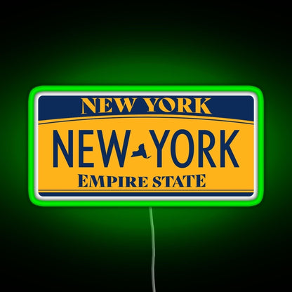 New York License Plate Sticker Rgb Neon Sign - LED neon sign view 7