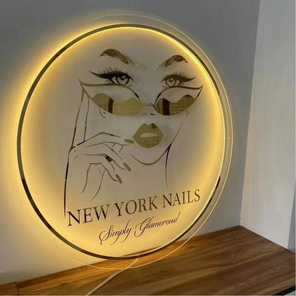 New York Nails Acrylic Business Logo Sign - Shineneon