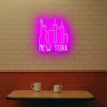 New York Sky Line Neon Sign Wall Art - Shineneon