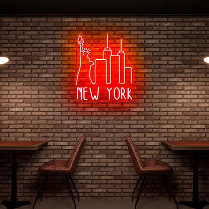New York Sky Line Neon Sign Wall Art - Shineneon