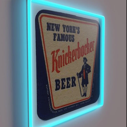 New Yorksfamous Knickerbocker Beer Rgb Led Neon Sign