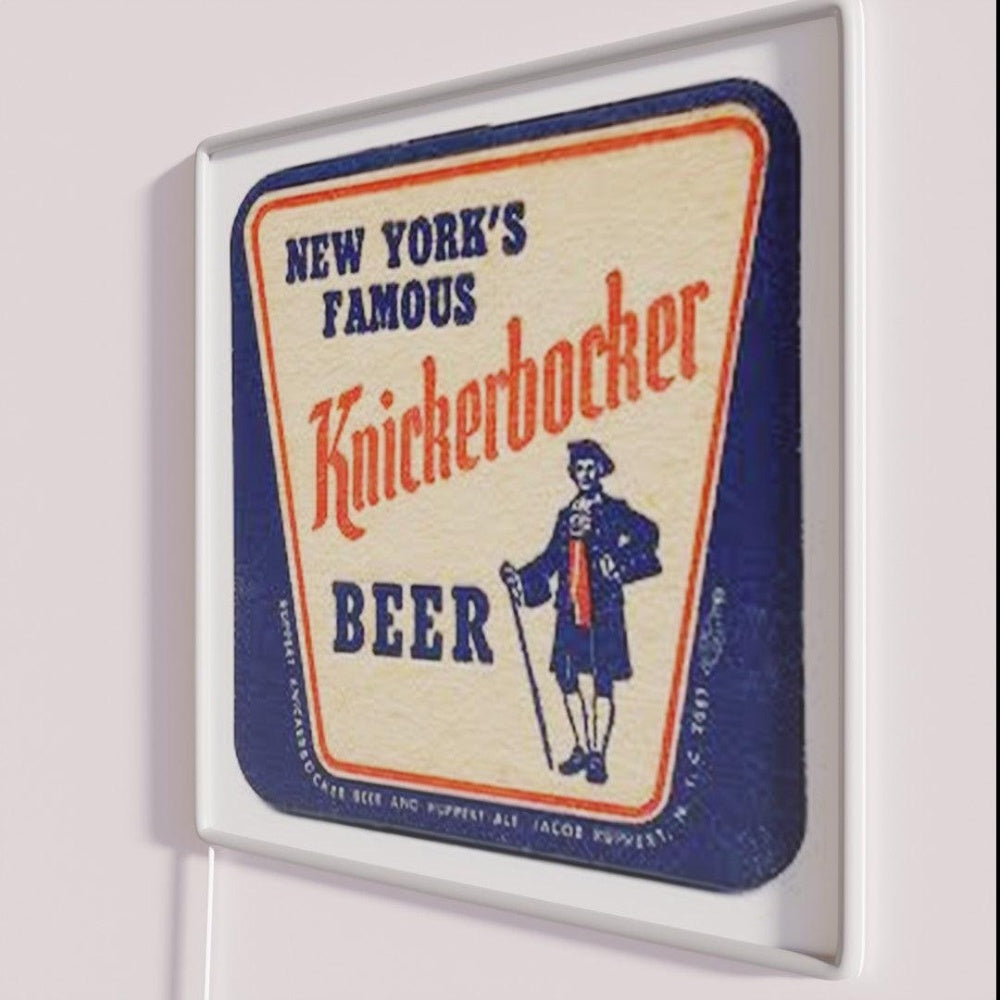 New Yorksfamous Knickerbocker Beer Rgb Led Neon Sign