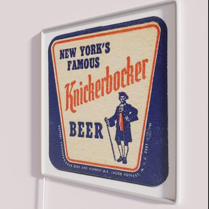 New Yorksfamous Knickerbocker Beer Rgb Led Neon Sign