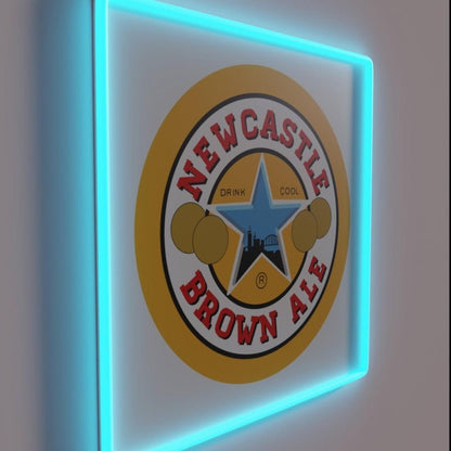 Newcastle Brown Ale Logo Rgb Led Neon Sign - Shineneon