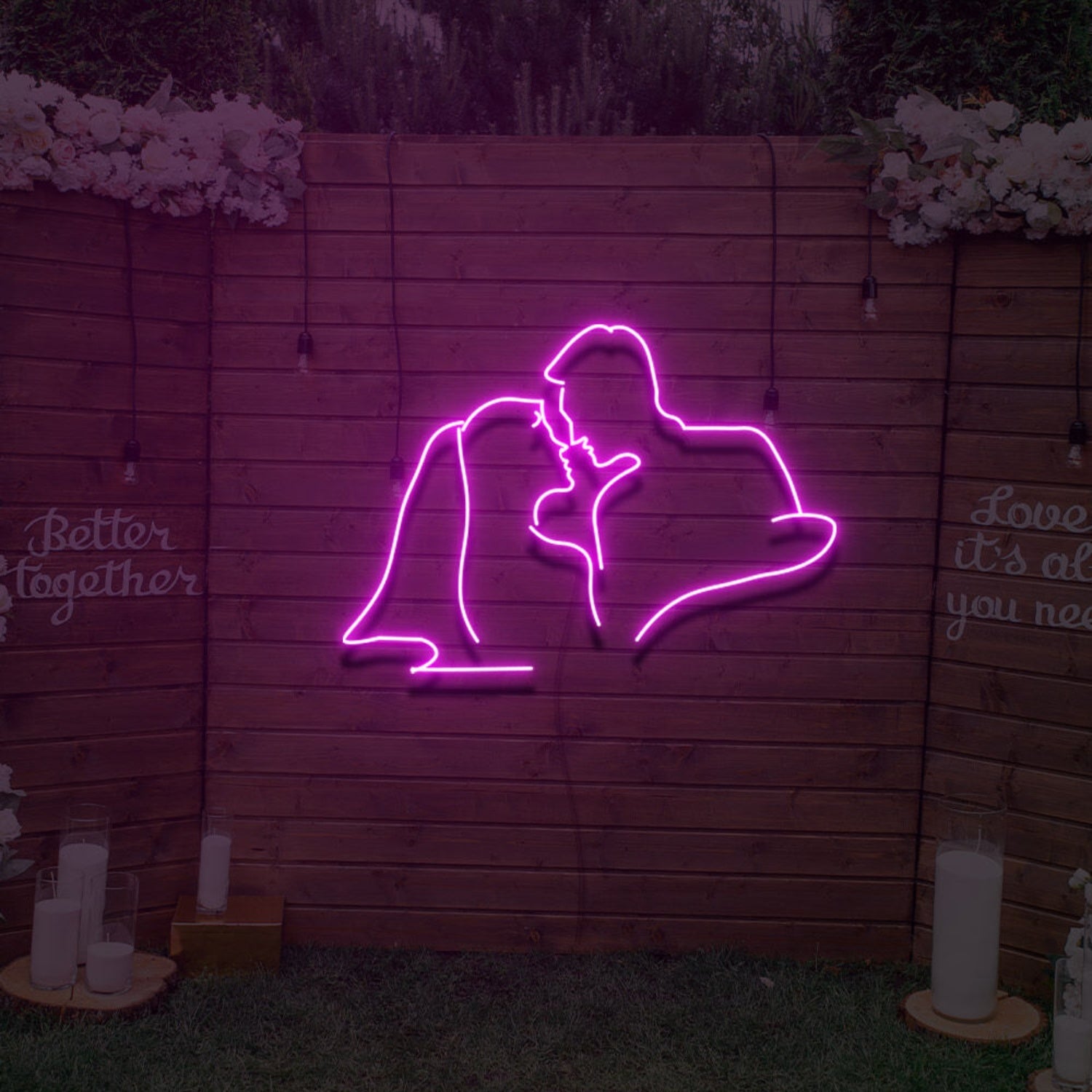 Newlyweds Wedding Led Neon Sign For Home Party | Shineneon