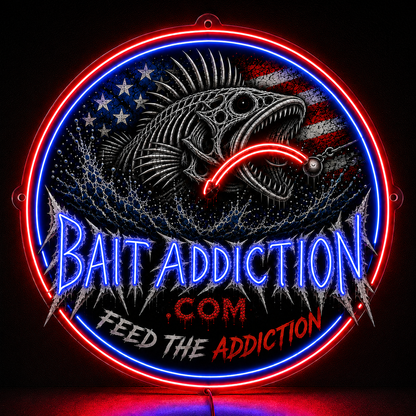 BAIT ADDICTION .COM FEED THE ADDICTION Custom LED Neon Sign