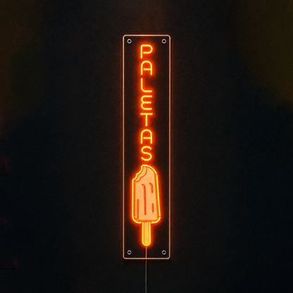 Paletas Custom Business LED Neon Sign USB Power