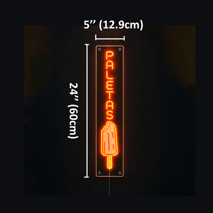 Paletas Custom Business LED Neon Sign USB Power