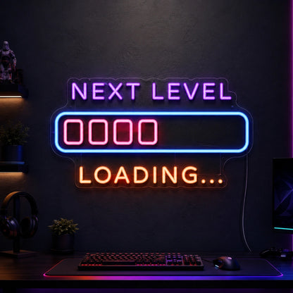 Next Level Loading Neon Sign LED Neon Sign high-converting product image
