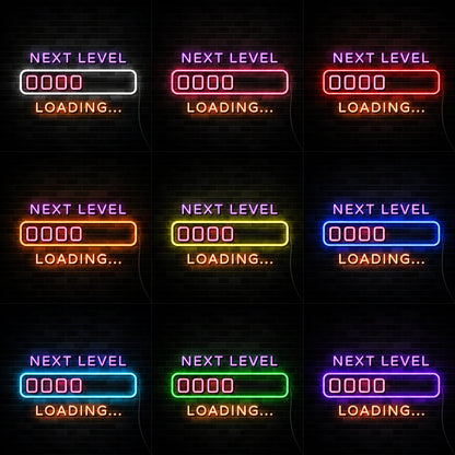 Next Level Loading Neon Sign LED Neon Sign color grid