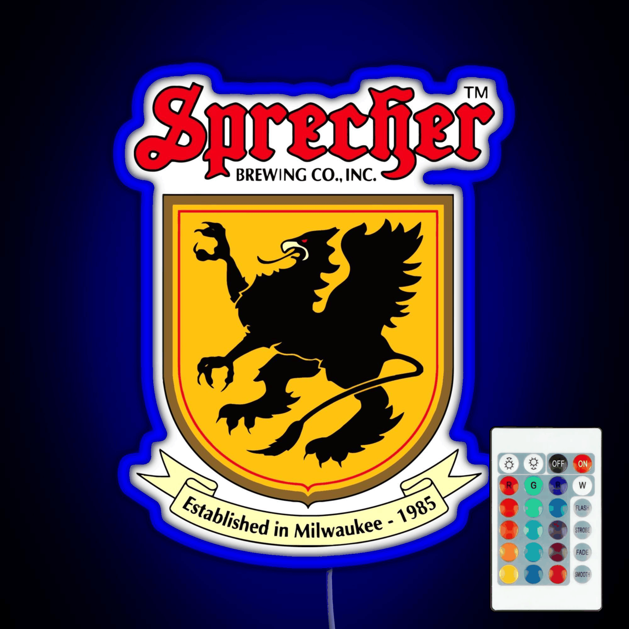 Ngenteni Sprecher Brewery Tresnoku Rgb Led Neon Sign Pop Wall Art