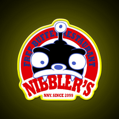 Nibblers Free Buffet Restaurant Beer Bar Decor Led Neon Sign Rgb Color - Custom LED neon sign front view