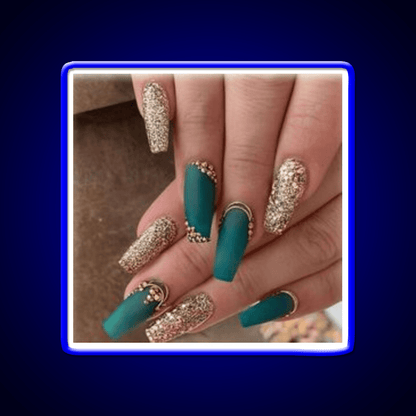 Nice Green Nails Create Nail Salon Led Neon Sign Rgb Color - Shineneon