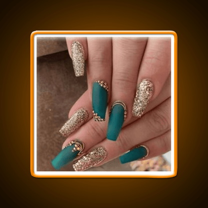 Nice Green Nails Create Nail Salon Led Neon Sign Rgb Color - Shineneon