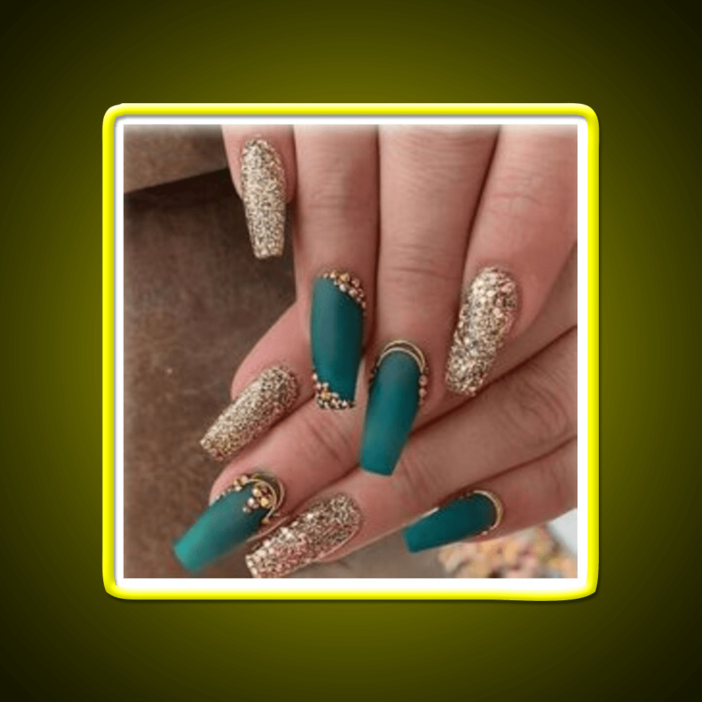 Nice Green Nails Create Nail Salon Led Neon Sign Rgb Color - Shineneon