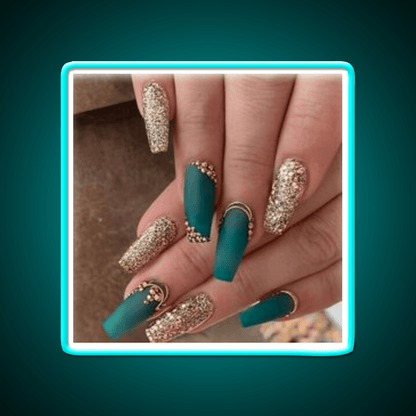 Nice Green Nails Create Nail Salon Led Neon Sign Rgb Color - Shineneon
