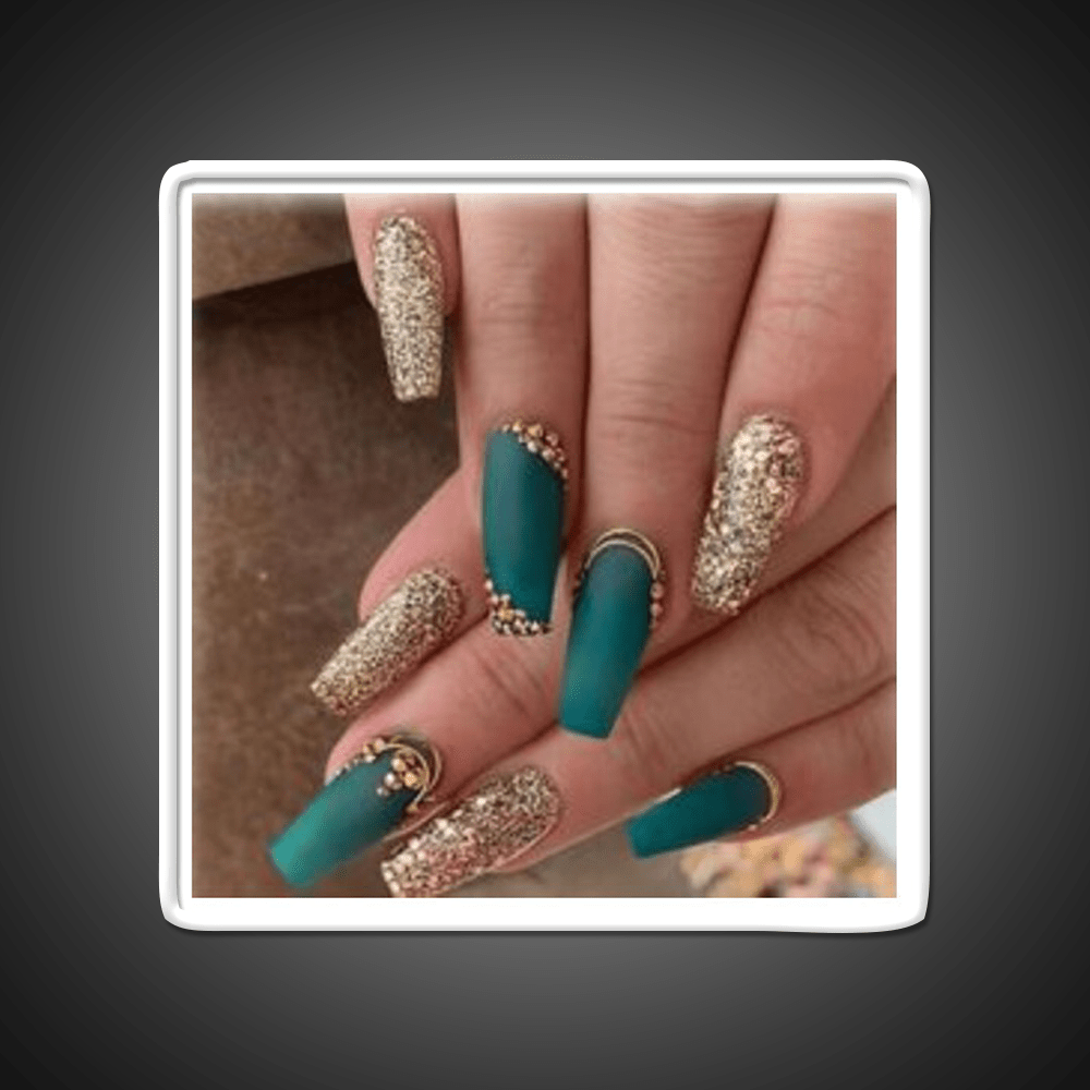 Nice Green Nails Create Nail Salon Led Neon Sign Rgb Color - Shineneon
