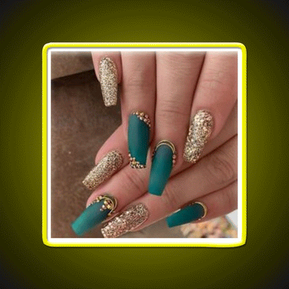 Nice Green Nails Create Nail Salon Led Neon Sign Rgb Color - Custom LED neon sign front view