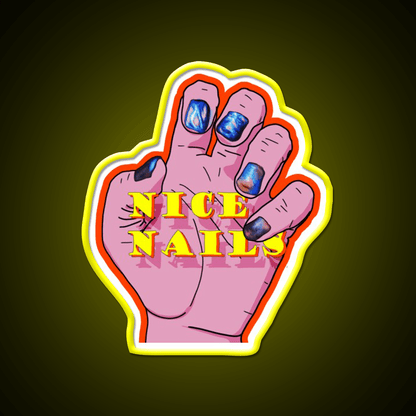 Nice Nail Salon Led Neon Sign Rgb Color - Shineneon