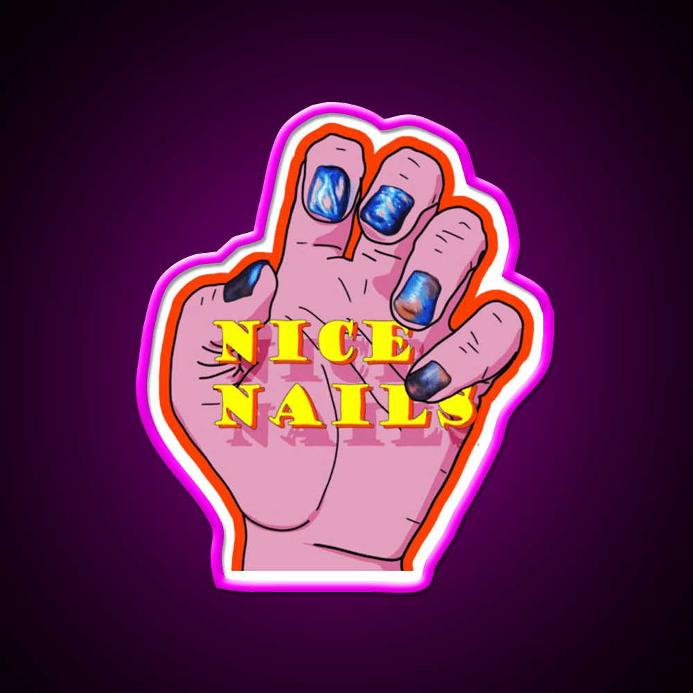 Nice Nail Salon Led Neon Sign Rgb Color - Shineneon