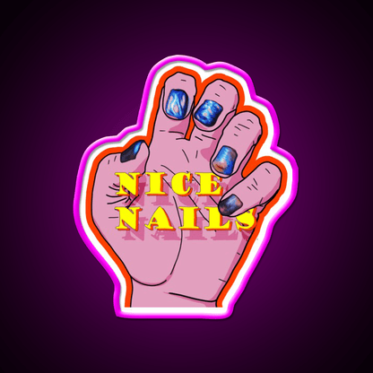 Nice Nail Salon Led Neon Sign Rgb Color - Shineneon