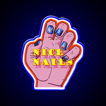 Nice Nail Salon Led Neon Sign Rgb Color - Shineneon