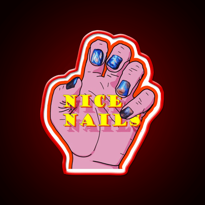 Nice Nail Salon Led Neon Sign Rgb Color - Shineneon