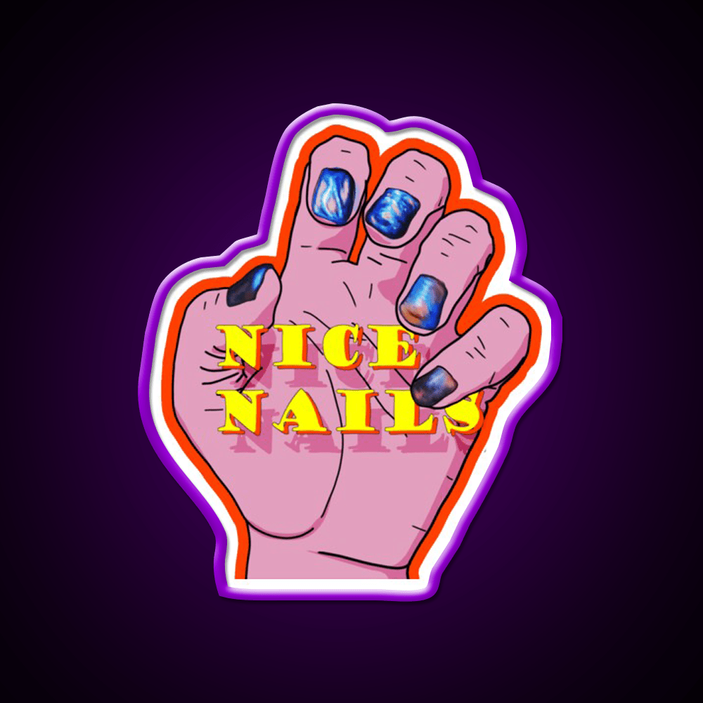 Nice Nail Salon Led Neon Sign Rgb Color - Shineneon
