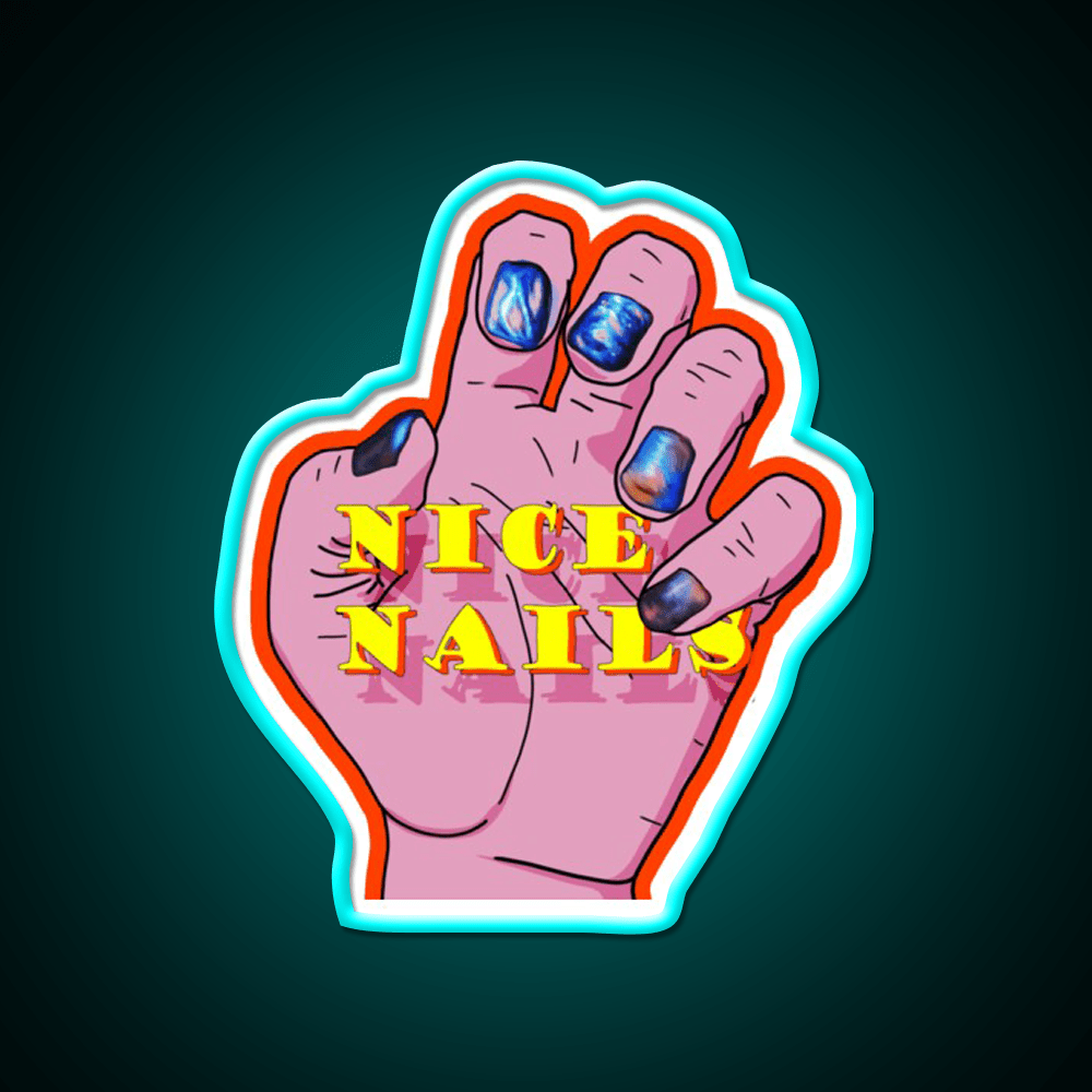 Nice Nail Salon Led Neon Sign Rgb Color - Shineneon