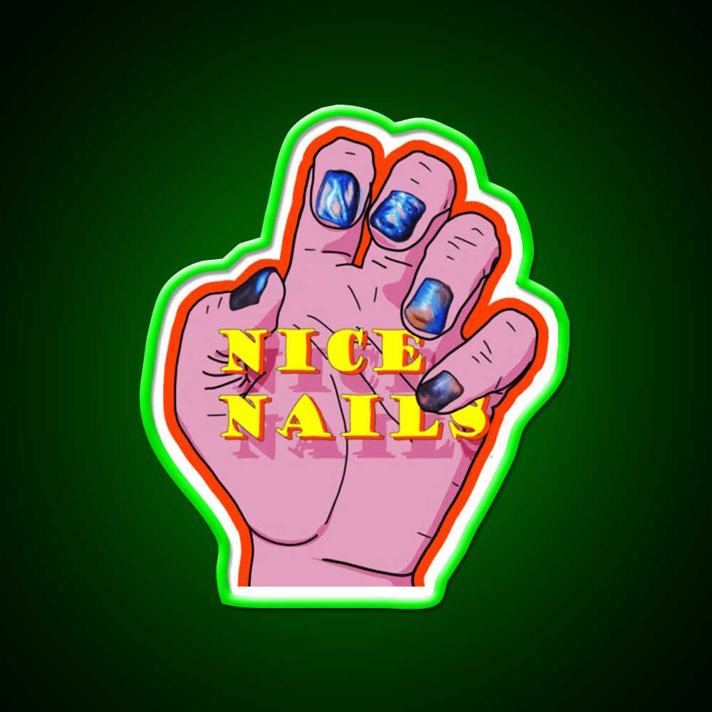 Nice Nail Salon Led Neon Sign Rgb Color - Shineneon