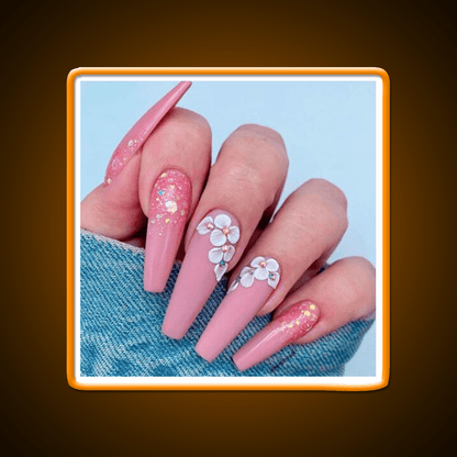 Nice Nails Designs Nail Salon Led Neon Sign Rgb Color - Shineneon