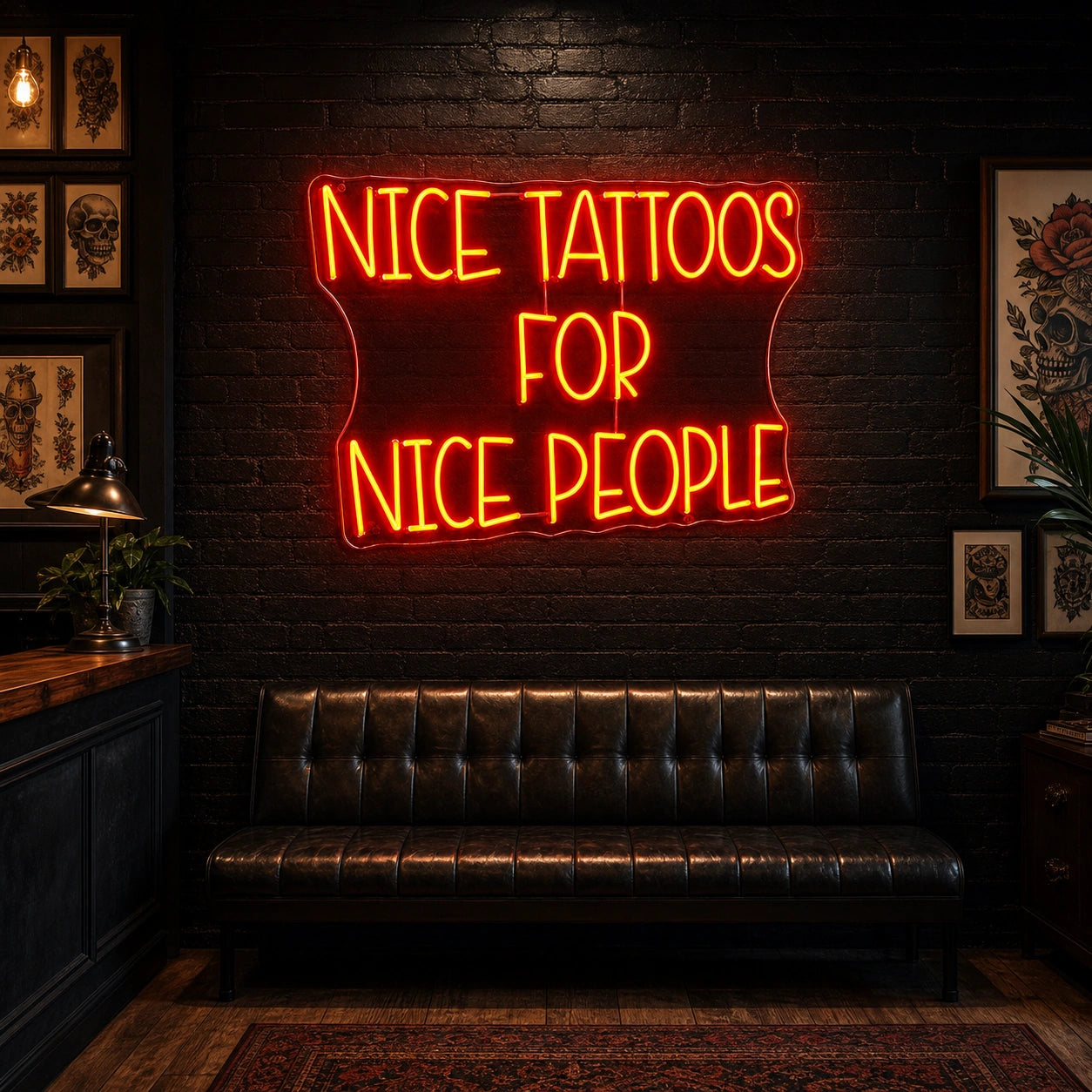 Nice Tattoos For People LED Neon Sign Garage Man Cave Neon Sign high-converting product image