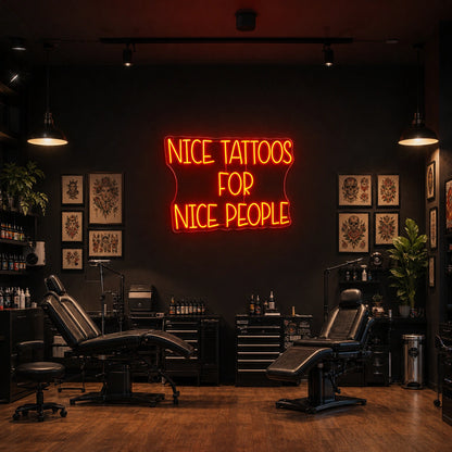 Nice Tattoos For People LED Neon Sign Garage Man Cave Neon Sign size image