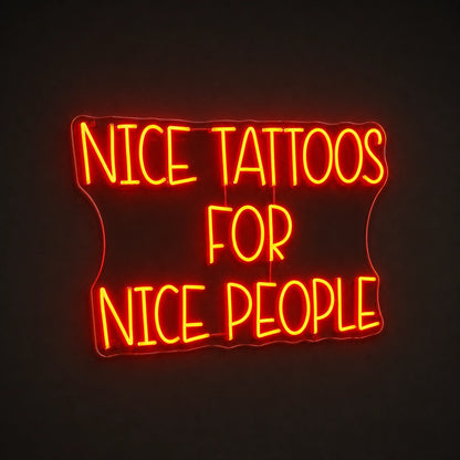 Nice Tattoos For People LED Neon Sign Garage Man Cave Neon Sign main product image